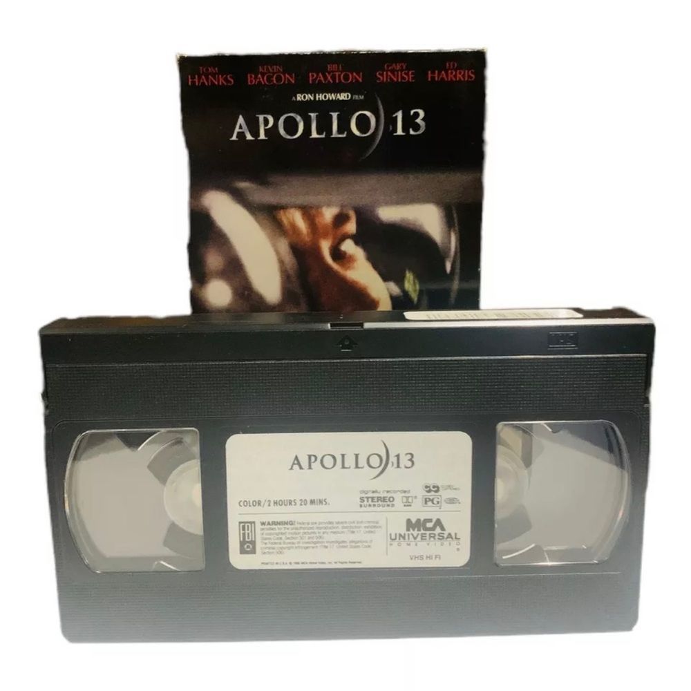 ⭐️MEDIA SALE⭐️
Apollo 13 (VHS, 1995) Tom Hanks MCA Universal Home Video Preowned